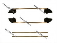 Багажник 2121-214 4х4 рейлинги продольные на крышу + 2 поперечины серебро|Код 63396