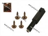 Секретки на номерные знаки под саморез хром конусная головка в блистере|Код 63528