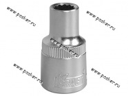 Головка торцевая  8 1/2 короткая 12-гранная KRAFT KT 700341|Код 63703