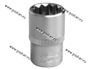 Головка торцевая 17 1/2 короткая 12-гранная KRAFT KT 700350|Код 63712