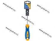 Отвертка крестовая 1*150 противоскользящая рукоятка KRAFT 700421|Код 63728