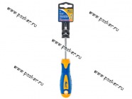 Отвертка крестовая 2*100 противоскользящая рукоятка KRAFT 700422|Код 63731