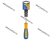 Отвертка крестовая 2*100 усиленная противоскользящая рукоятка KRAFT 700435|Код 63734