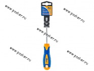 Отвертка шлицевая 6* 38 противоскользящая рукоятка KRAFT 700417|Код 63745