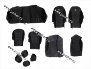 Чехлы Hyundai Solaris с 2010г жаккард/кожзам задняя спинка раздельная|Код 64123