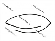 Уплотнитель лобового стекла 2110 с 2007 г|Код 64215