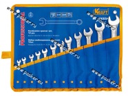 Ключи комбинированные 12 предметов 6-22 сумка KRAFT 700554|Код 64399