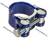 Хомут COMFORT 32-35 силовой одноболтовый синий|Код 64593