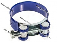 Хомут COMFORT 44-47 силовой одноболтовый синий|Код 64596