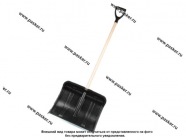 Лопата для снега Богатырь с дерев черенком 500х375|Код 64617