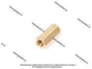 Переходник-двойник для тормозных трубок М10х1 латунный|Код 64890