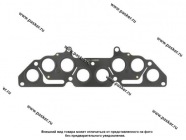 Прокладка коллектора 2110 и мод 1118 Калина дв 1.6 8-ми кл металл 2-х слойная LECAR|Код 66286