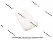 Пакет майка ПНД 28+13х58 см 12мкм белые 100шт|Код 66366