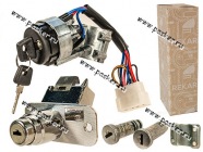 Замок зажигания 2108-2109, 2113-2114 в сборе с личинками дверей и замком багажника Рекардо|Код 67150