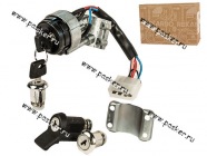 Замок зажигания 2110 в сборе с личинками дверей и замком багажника Рекардо|Код 67151