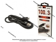 Кабель Micro-USB - USB 1м 3А WIIIX CB-404MU-SIL-10B быстрый черный|Код 67244