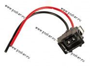 Разъем гнездовой 2-х полосный с проводами и металлической скобой  VW Audi Skoda Nord YADA|Код 67940