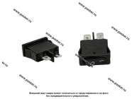 ВК универсальный двухпозиционный Nord YADA черный узкий 250V 6А Mini 2 контактный|Код 68190