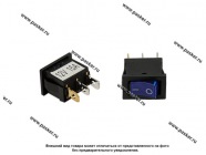 ВК универсальный двухпозиционный Nord YADA синий с индикатором 12V 15А Mini 3 контактный|Код 68196