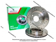 Диск тормозной 2110 2190 Granta AVTOREAL R13 передний перфорация ABP10-3501070|Код 68246