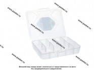 Органайзер 190х160х45мм прозрачный матовый Сибртех 90726|Код 6880