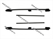 Багажник LADA Largus рейлинги продольные на крышу + 2 поперечины черные|Код 6917