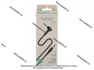 АУДИО Кабель AUX 3,5 Jack угловой 1м BOROFONE BL10 черный|Код 69493
