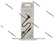 АУДИО Кабель AUX 3,5 Jack угловой 2м BOROFONE BL10 черный|Код 69494
