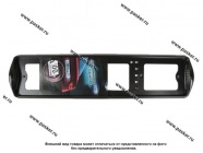 Рамка заднего номерного знака Премиум подсветка боковая черная АВ-ПР02-ч|Код 69500