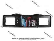Рамка заднего номерного знака Премиум подсветка верхняя черная АВ-ПР01-ч|Код 69506