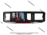 Рамка заднего номерного знака Премиум подсветка со стоп-сигналом черная АВ-ПР05-ч|Код 69507