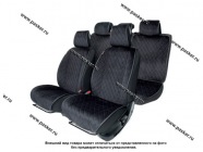 Накидка на сиденье AUTOPROFI ALC-1110 BK/BK алькантара черный|Код 69524