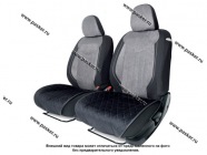 Накидка на сиденье AUTOPROFI ALC-0210 BK/BL алькантара черный/синий нижняя часть|Код 69531