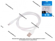 Кабель Type-C  -  USB 1м 2,4А CAR-C-AC1M-WH белый|Код 70288