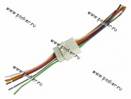 Колодка соединительная 6 местная папа+мама с проводами AVKOPRO|Код 716