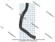 Патрубок радиатора 1118 Калина KRAFT нижний KT 885871|Код 72509