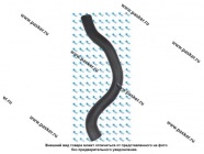 Патрубок радиатора 2110 KRAFT нижний KT 885867|Код 72520