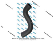 Патрубок радиатора 2123 Chevrolet Niva KRAFT верхний KT 885860|Код 72540