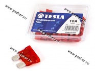 Предохранитель флажковый TESLA 50шт 10A|Код 72628