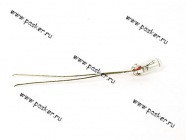 Лампа 12V0.84W Т3 Nord YADA диаметр 3мм с усами|Код 72874