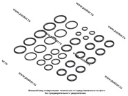 Кольцо утлотнительное для подкоючения радиатора LADA Renault LUZAR 34 шт. LGS 0012|Код 73220