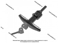 Ручка двери УАЗ-452, 2206, 3741 двери наружная задка с личинкой и ключом|Код 73602