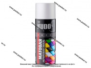 Краска Белая матовая KUDO RAL 9003 520мл акриловая аэрозоль|Код 74193