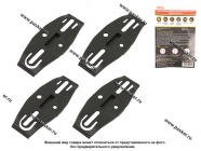 Рамка номерного знака Garde GR31 держатель безрамочный черный комплект|Код 74359