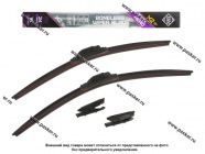 Щетки стеклоочистителя 60/40см универсальная AWM крепление Hook + Push Button бескаркасная  к-т|Код 75829