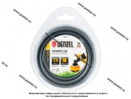 Леска для триммера 2,0мм х 15м армированная алюминием квадрат ALUFLEX Denzel 96833|Код 75917