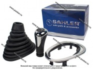 Ручка КПП LADA Largus чехол+рамка хром|Код 77219