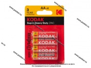 Батарейка KODAK R6 АА BL-4 SUPER HEAVY DUTY|Код 77903