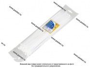 Хомут пластмассовый 4,8х300 ленточный KRAFT 50шт белый 880608|Код 77958