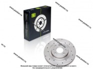 Диск тормозной 2112 1118 Калина 2170 Priora TRIALLI R14 передний с перфорацией DF 442 [упаковка 2 шт.]|Код 78850